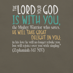 Rejoice in His Love: Zephaniah 3:17 Christian T-Shirt