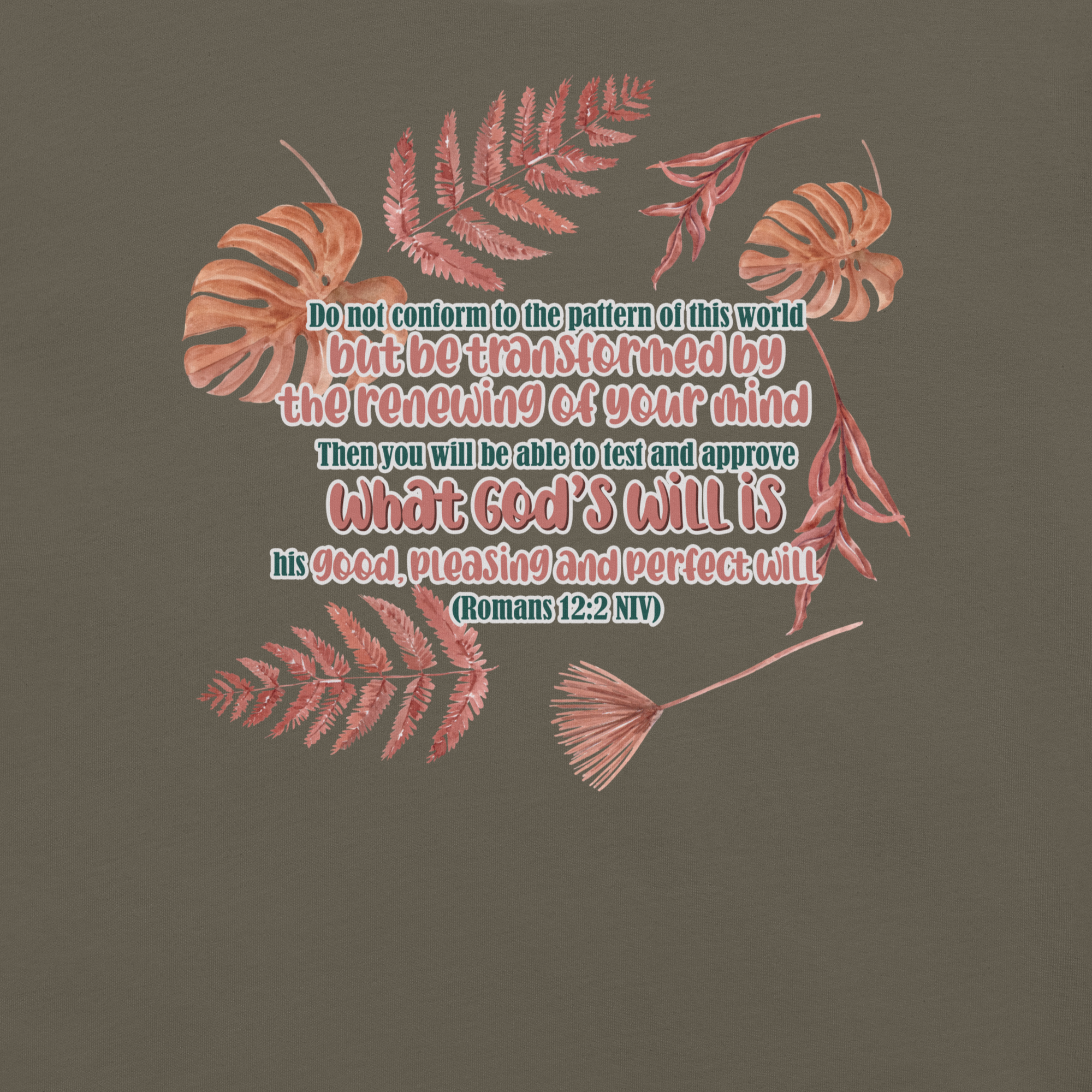 Renewed By The Spirit: Romans 12:2 Christian T-Shirt