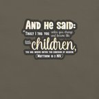 Childlike Faith: Matthew 18:3 Christian T-Shirt