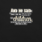 Childlike Faith: Matthew 18:3 Christian T-Shirt
