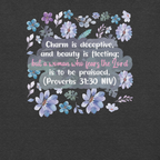 Fearless Woman: Proverbs 31:30 Christian T-Shirt