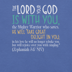 Rejoice in His Love: Zephaniah 3:17 Christian T-Shirt