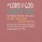Rejoice in His Love: Zephaniah 3:17 Christian T-Shirt
