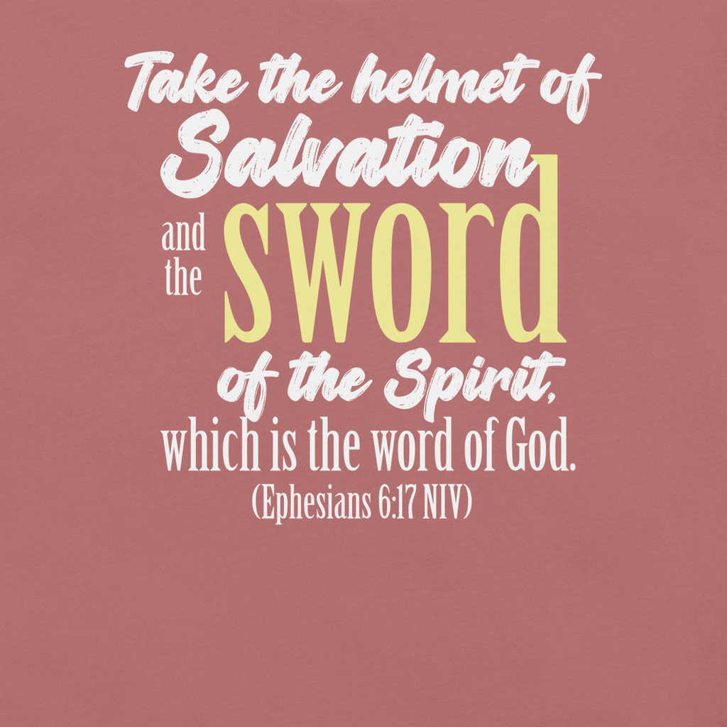 Sword & Salvation: Ephesians 6:17 Christian T-Shirt