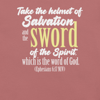 Sword & Salvation: Ephesians 6:17 Christian T-Shirt