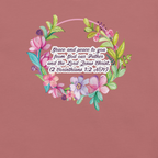 Grace & Peace Blooms: 2 Corinthians 1:2 Christian T-Shirt