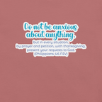 Prayer & Gratitude: Philippians 4:6 Christian T-Shirt