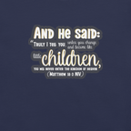 Childlike Faith: Matthew 18:3 Christian T-Shirt