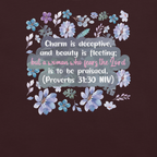 Fearless Woman: Proverbs 31:30 Christian T-Shirt