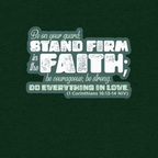 Stand Firm in Faith: 1 Corinthians 16:13-14 Tri-Blend