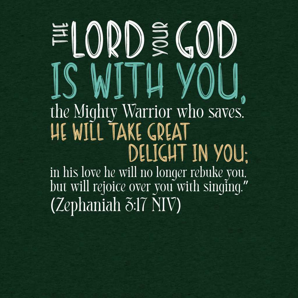 Rejoice in His Love: Zephaniah 3:17 Tri-Blend