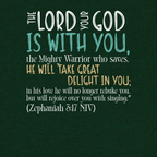 Rejoice in His Love: Zephaniah 3:17 Tri-Blend