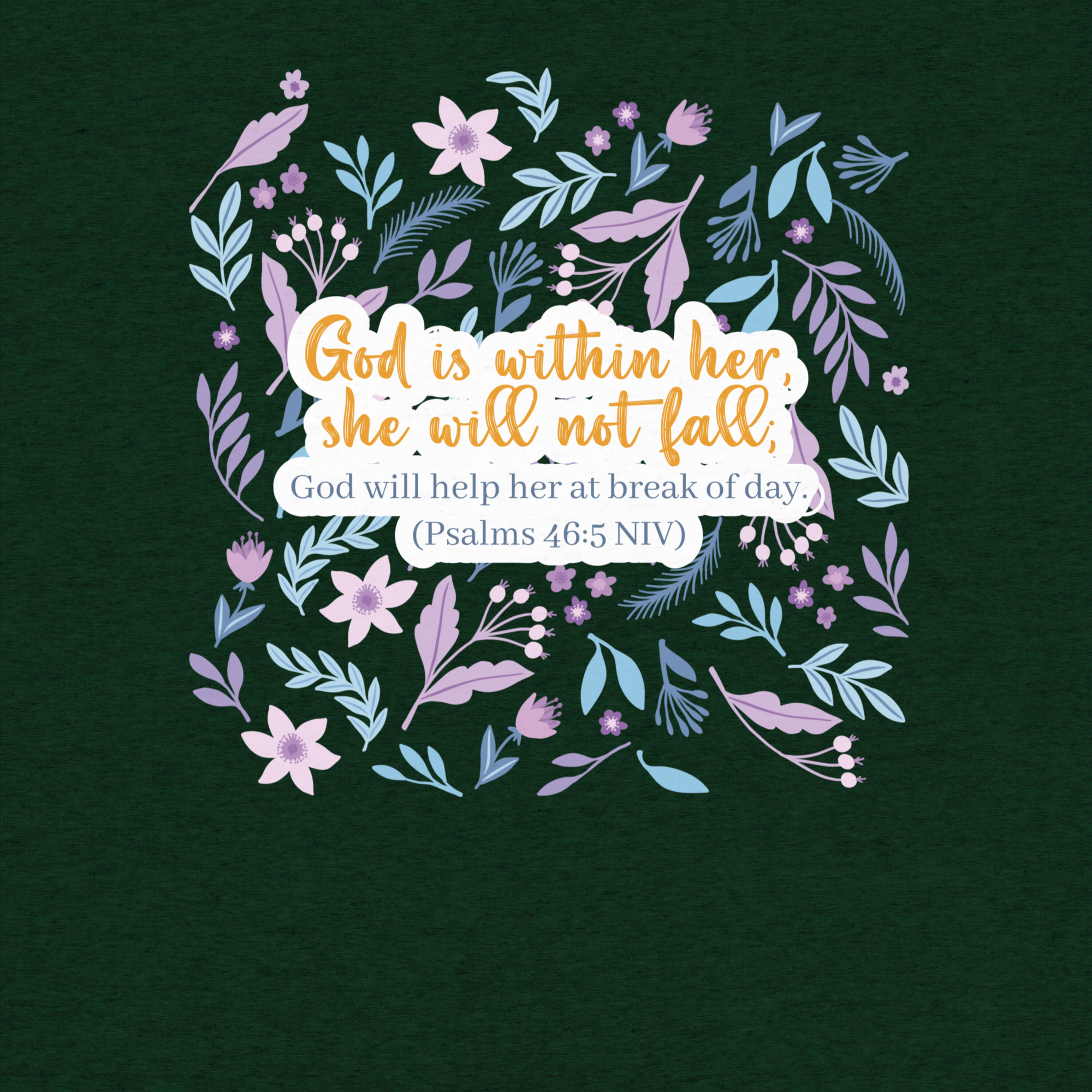 Unshakeable Faith: Psalms 46:5 Tri-Blend
