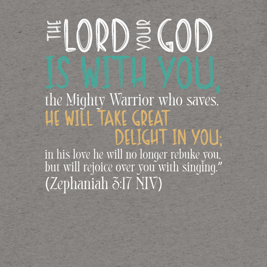 Rejoice in His Love: Zephaniah 3:17 Tri-Blend