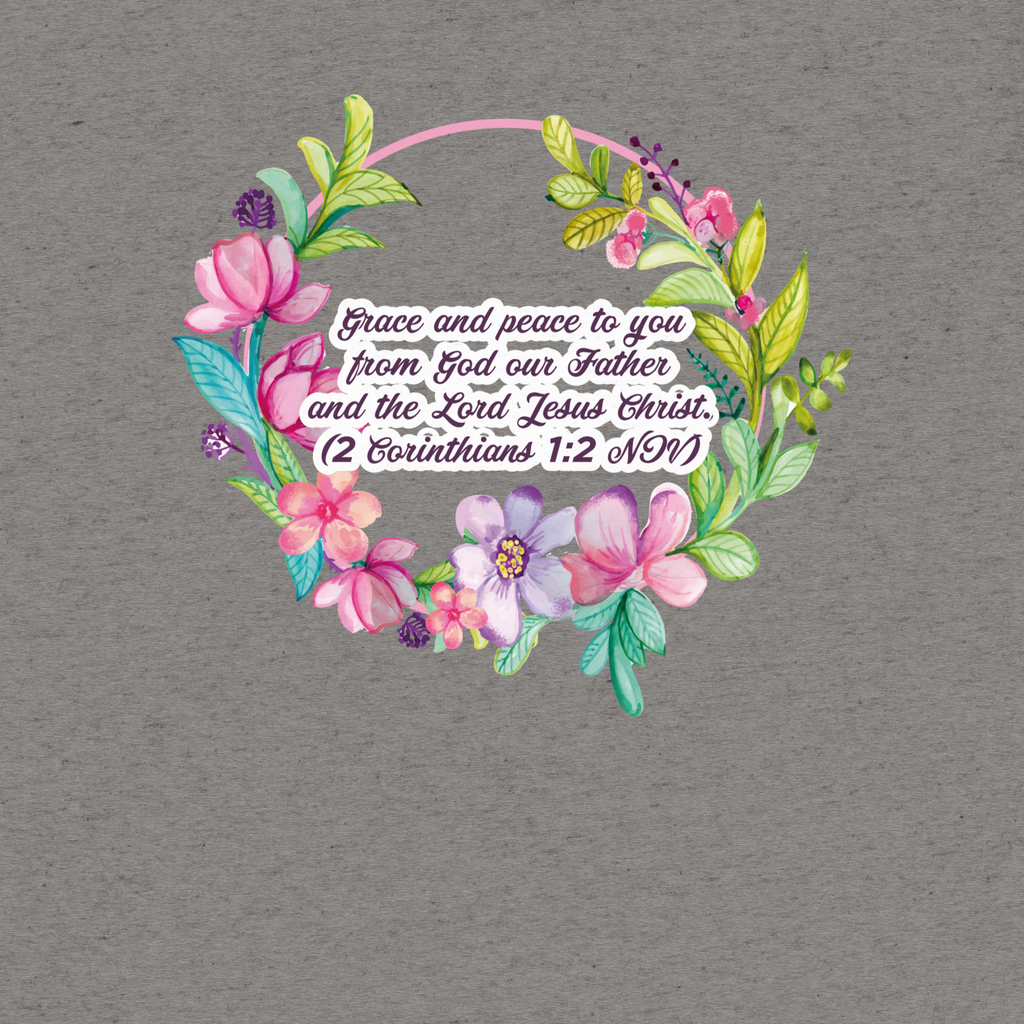 Grace & Peace Blooms: 2 Corinthians 1:2 Tri-Blend