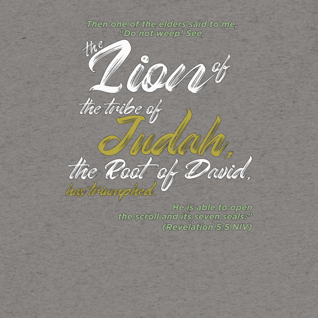 Lion of Judah & Root of David: Revelation 5:5 Tri-Blend