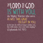 Rejoice in His Love: Zephaniah 3:17 Tri-Blend