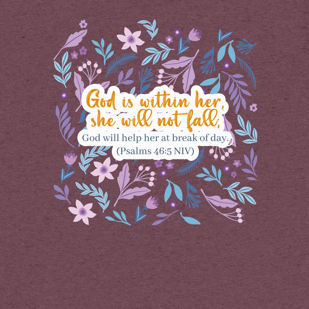 Unshakeable Faith: Psalms 46:5 Tri-Blend