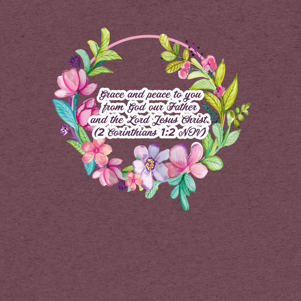 Grace & Peace Blooms: 2 Corinthians 1:2 Tri-Blend
