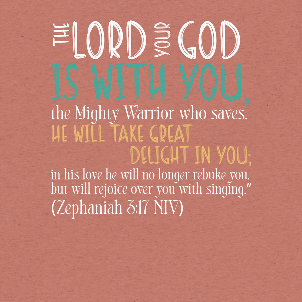 Rejoice in His Love: Zephaniah 3:17 Tri-Blend