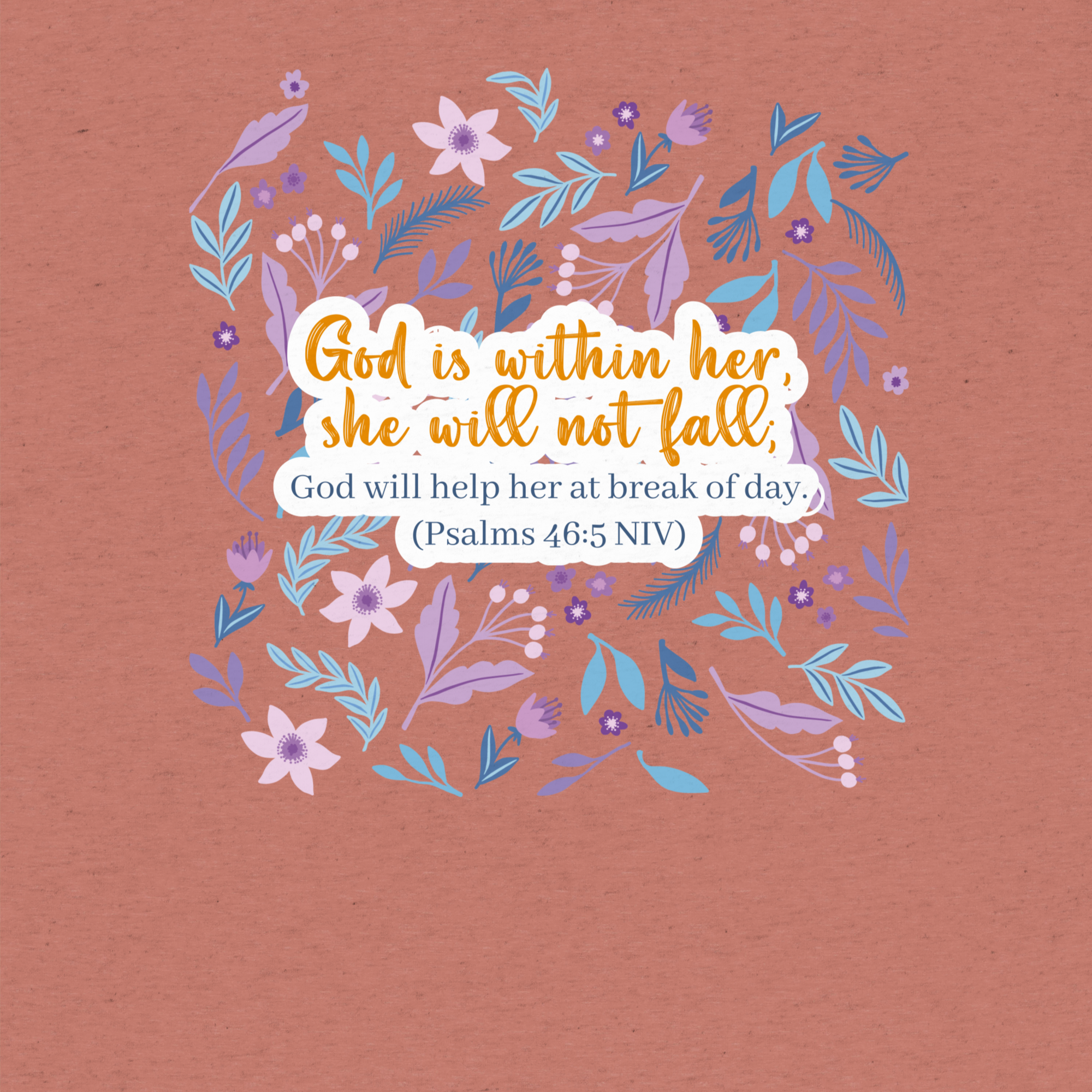 Unshakeable Faith: Psalms 46:5 Tri-Blend