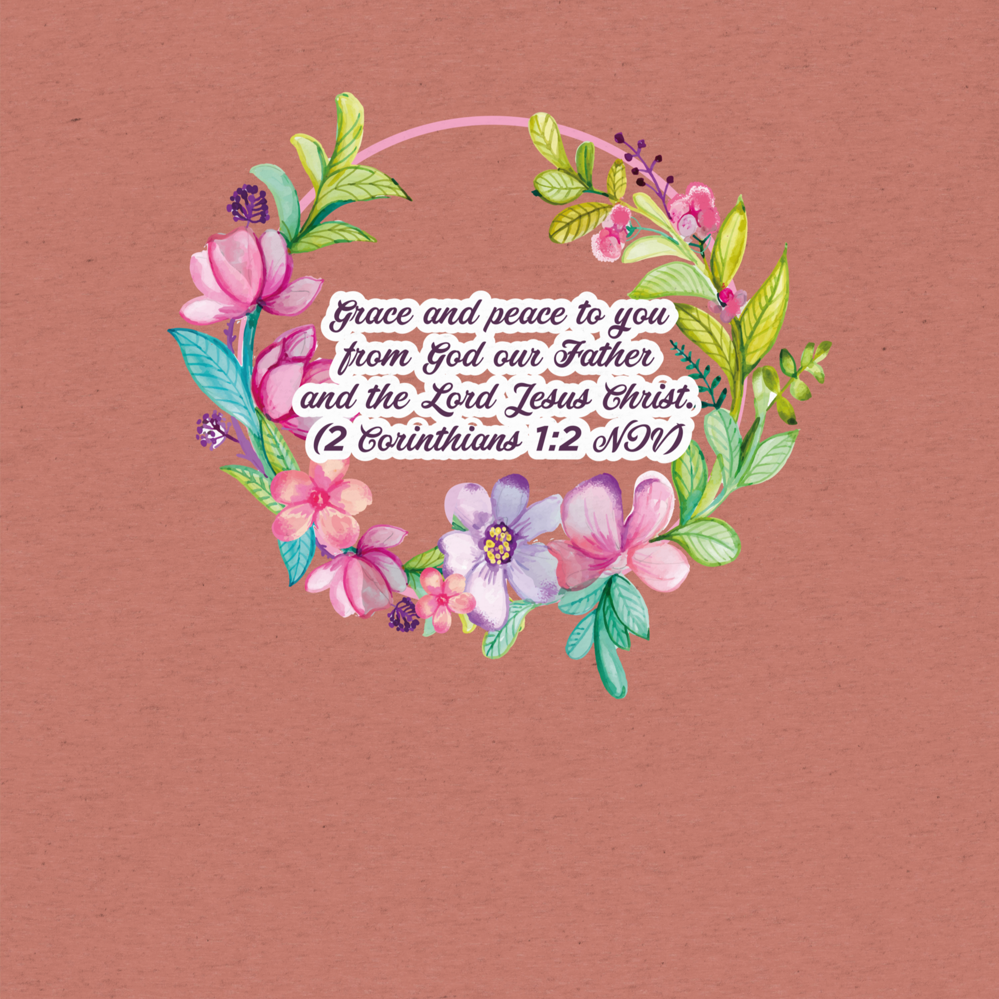 Grace & Peace Blooms: 2 Corinthians 1:2 Tri-Blend