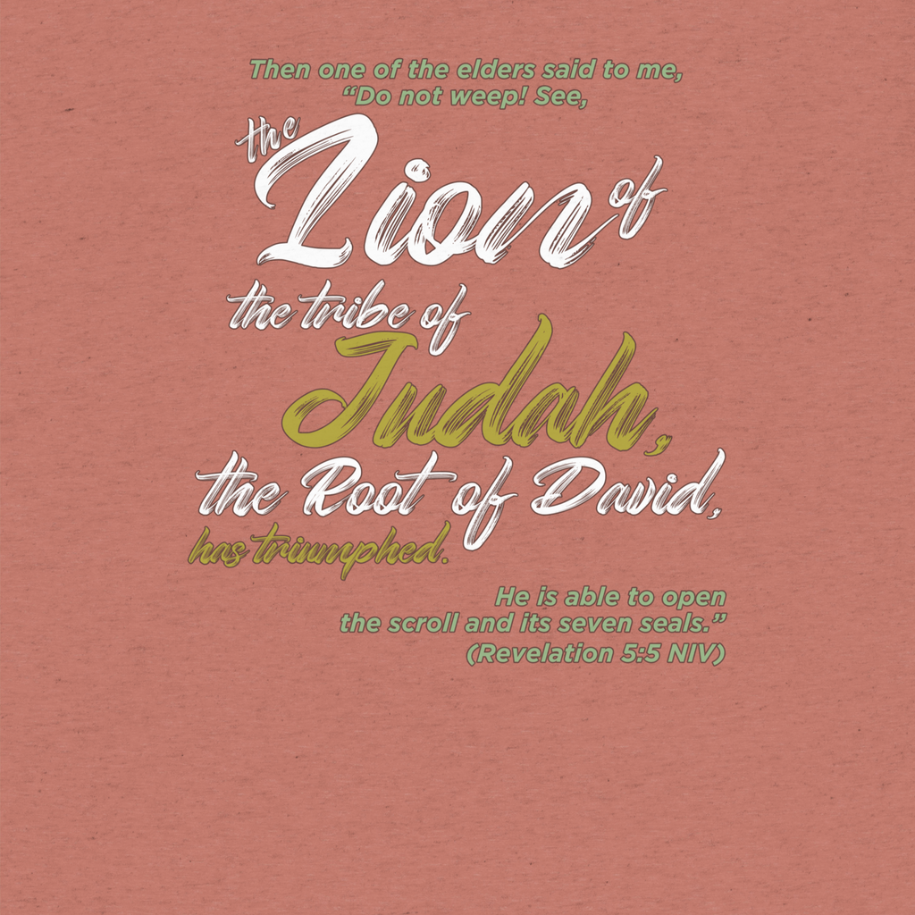 Lion of Judah & Root of David: Revelation 5:5 Tri-Blend