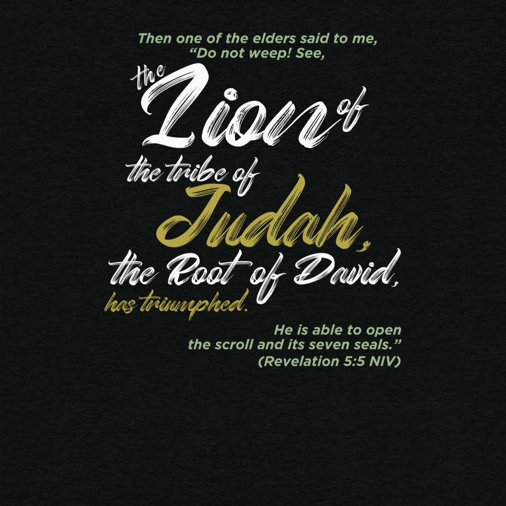 Lion of Judah & Root of David: Revelation 5:5 Tri-Blend
