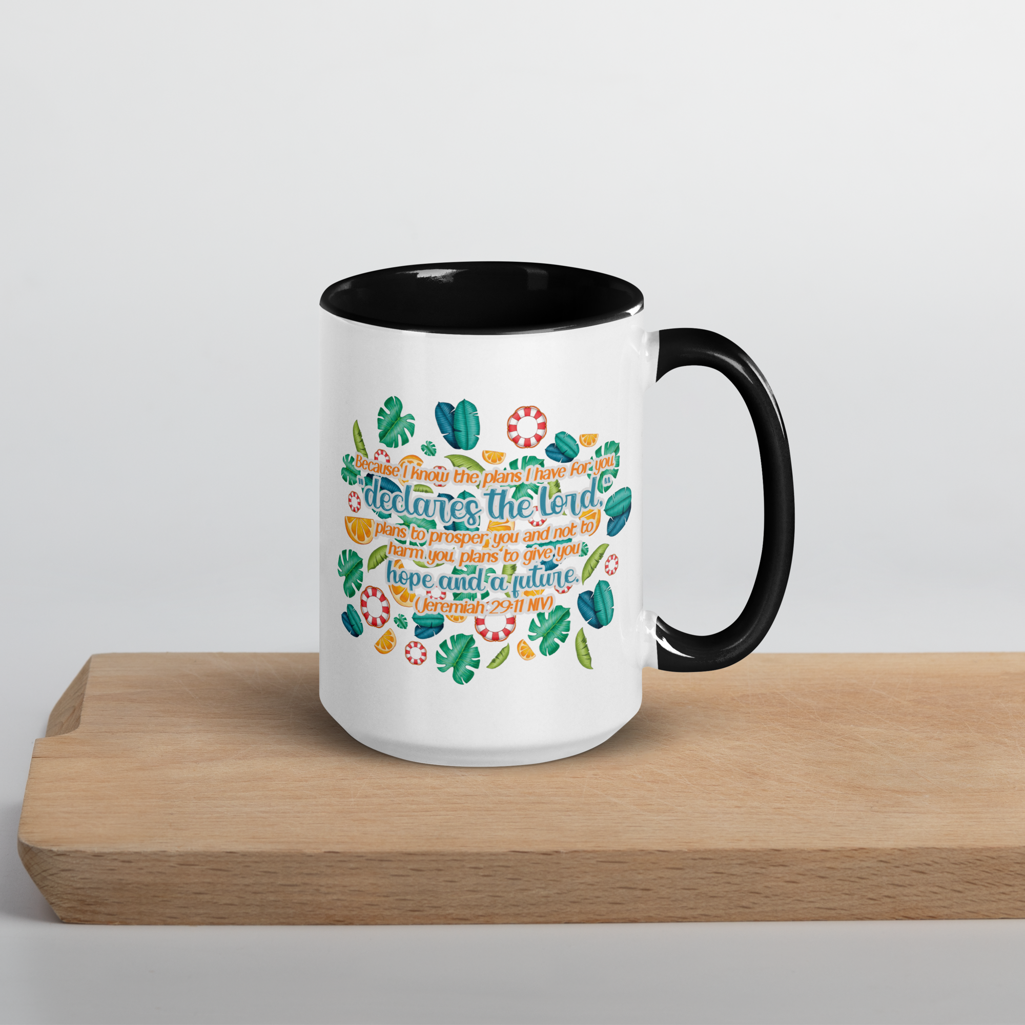 Hope & Future: Jeremiah 29:11 Colored Mug (11 oz / 15 oz)