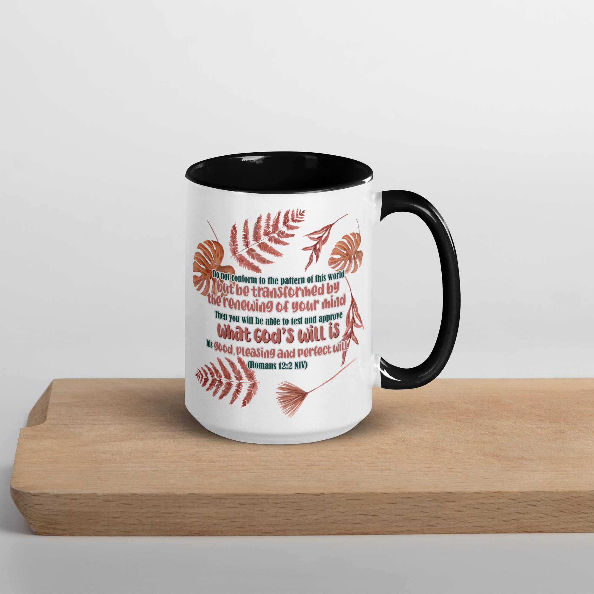 Renewed By The Spirit: Romans 12:2 Colored Mug (11 oz / 15 oz)