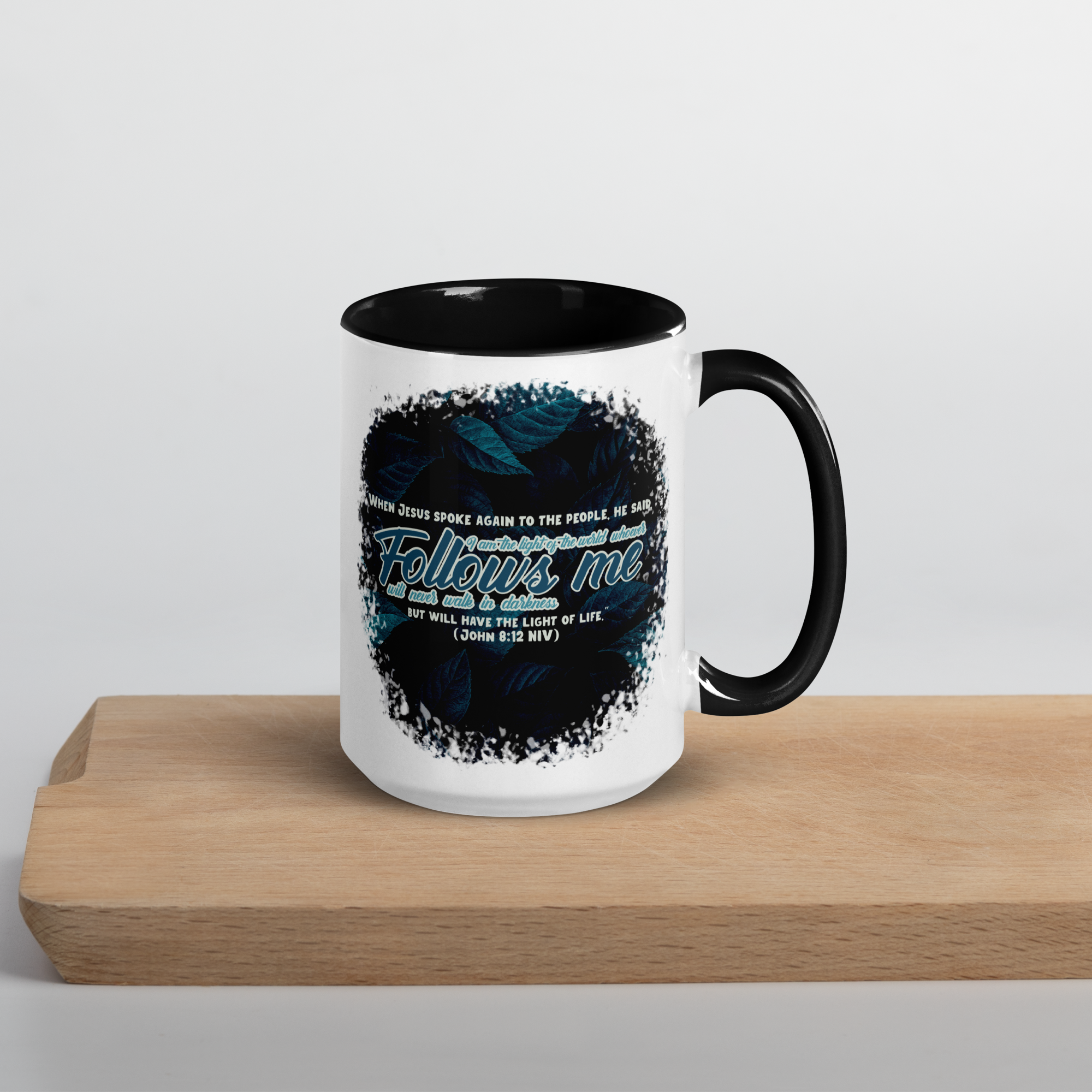 Light Of The World: John 8:12 Colored Mug (11 oz / 15 oz)
