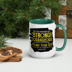 Be Strong & Courageous: Joshua 1:9 Colored Mug (11 oz / 15 oz)
