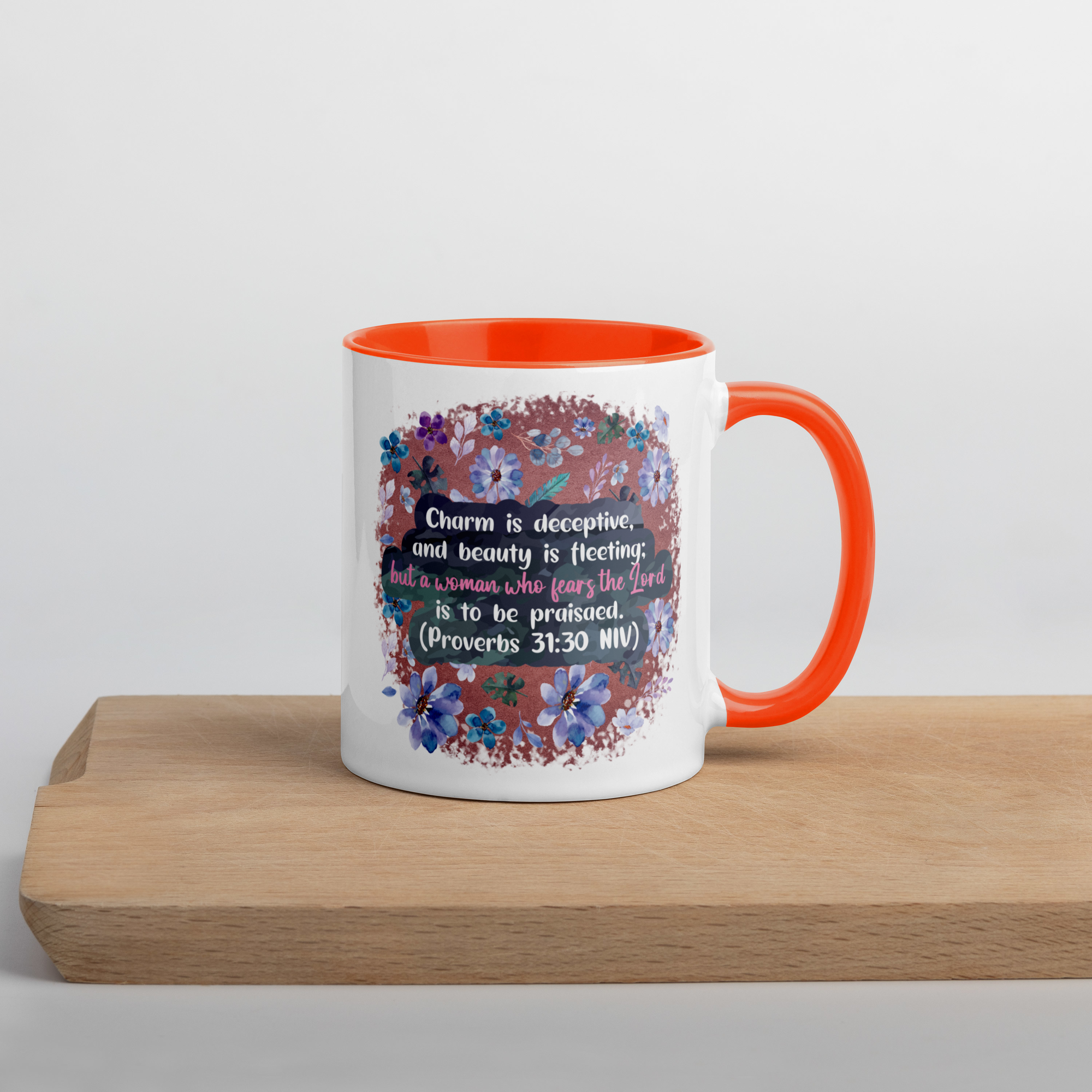 Fearless Woman: Proverbs 31:30 Colored Mug (11 oz / 15 oz)