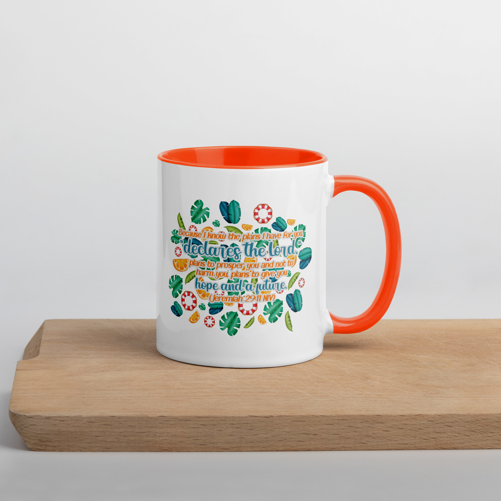 Hope & Future: Jeremiah 29:11 Colored Mug (11 oz / 15 oz)