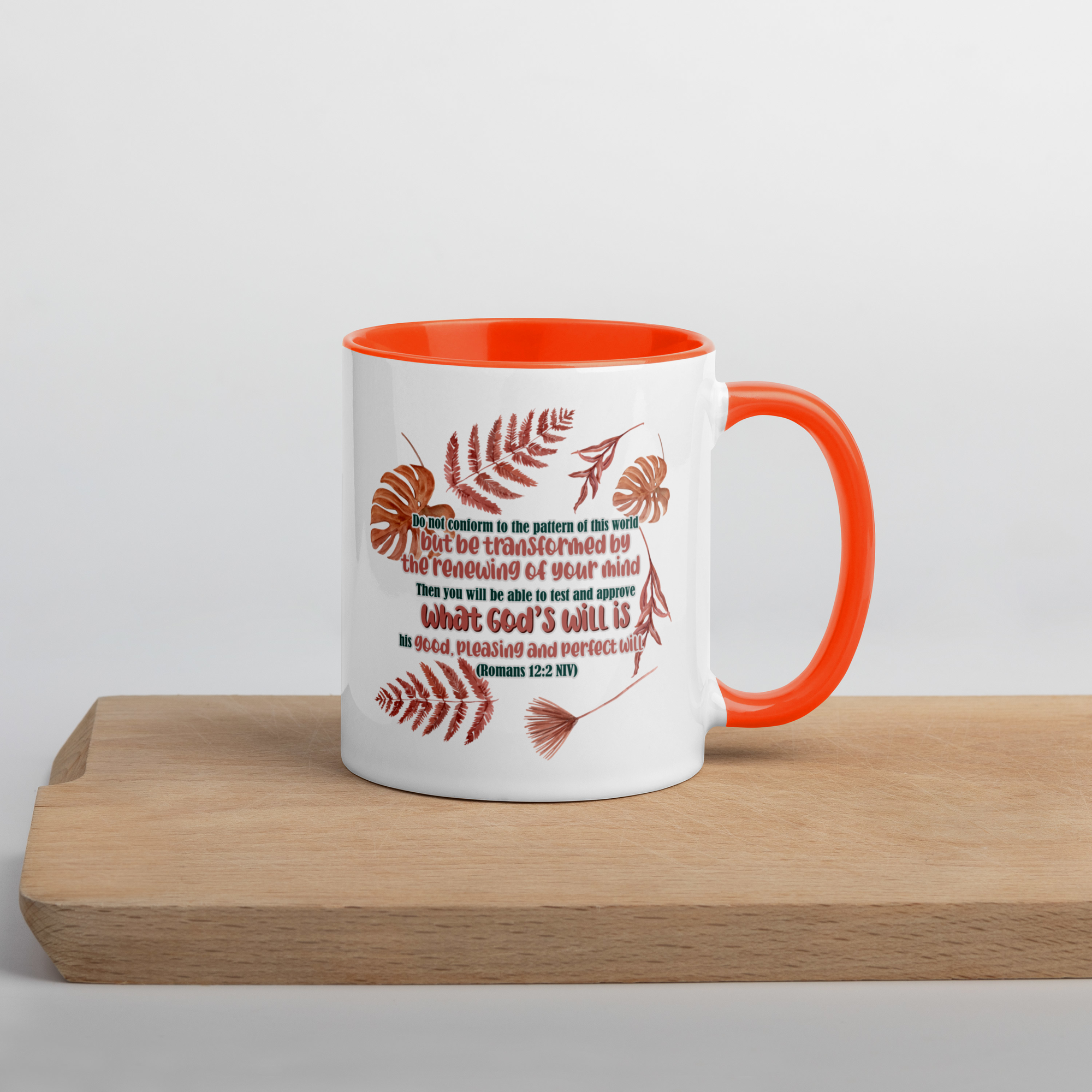 Renewed By The Spirit: Romans 12:2 Colored Mug (11 oz / 15 oz)