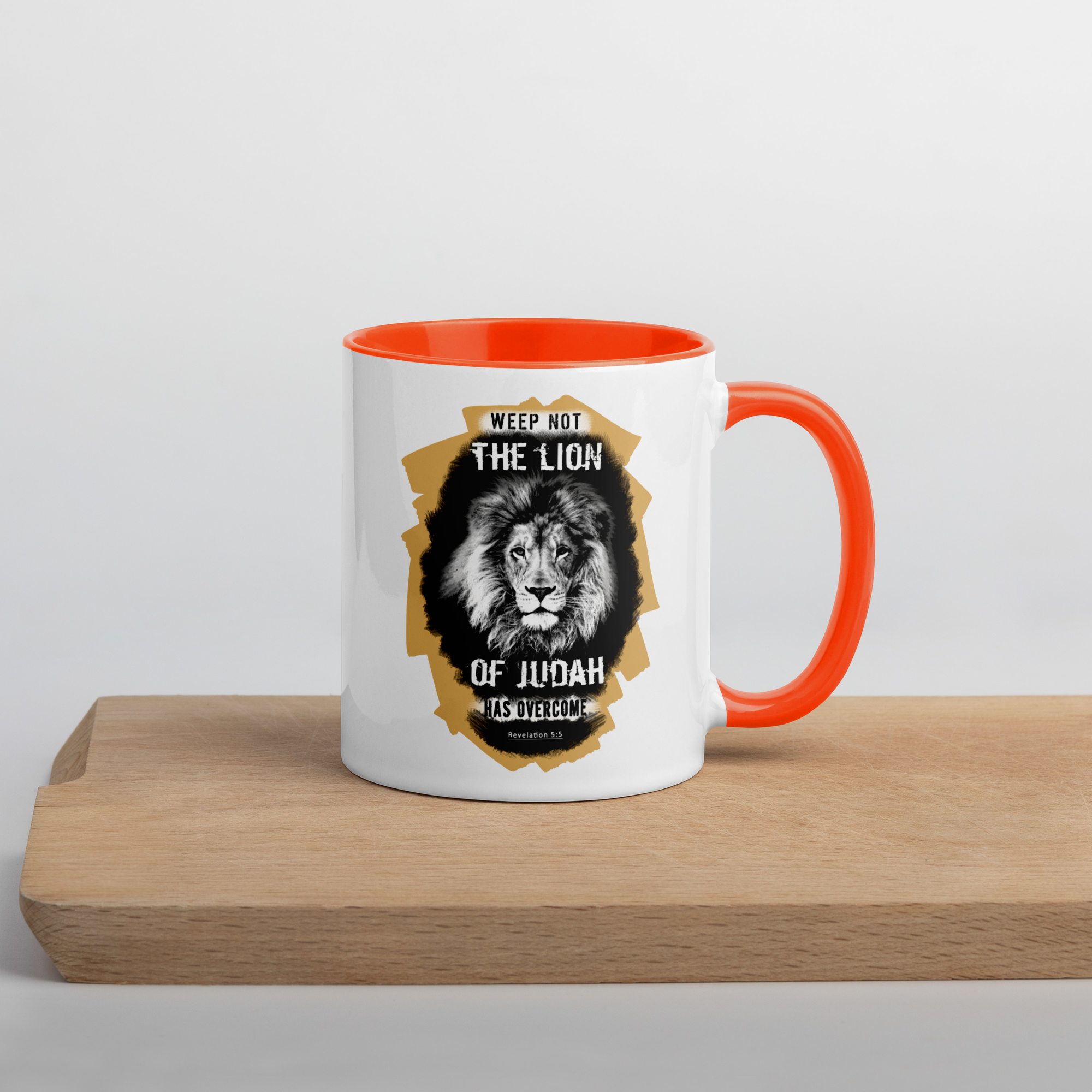 The Lion of Judah: Revelation 5:5 Colored Mug (11 oz / 15 oz)