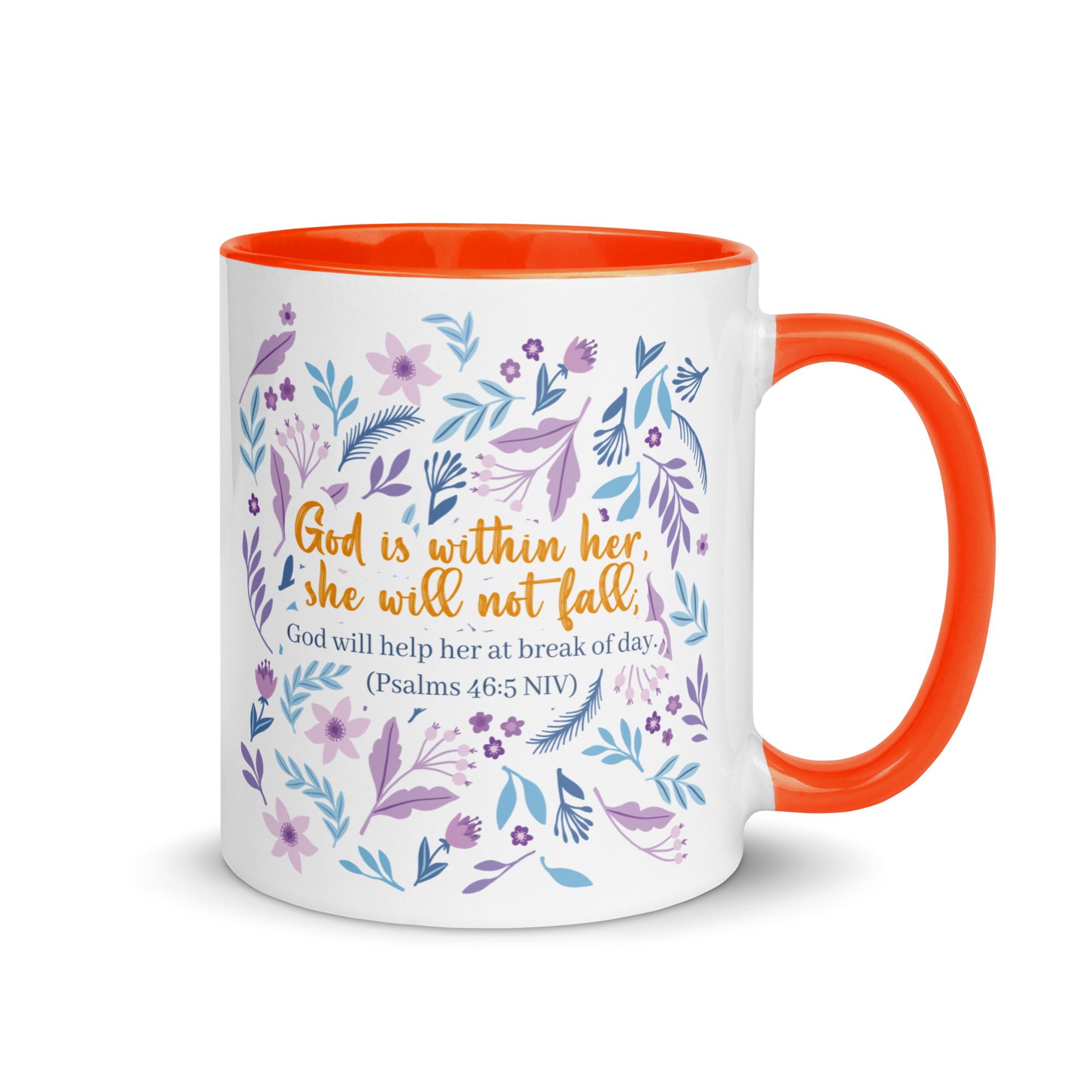 Unshakeable Faith: Psalms 46:5 Colored Mug (11 oz / 15 oz)