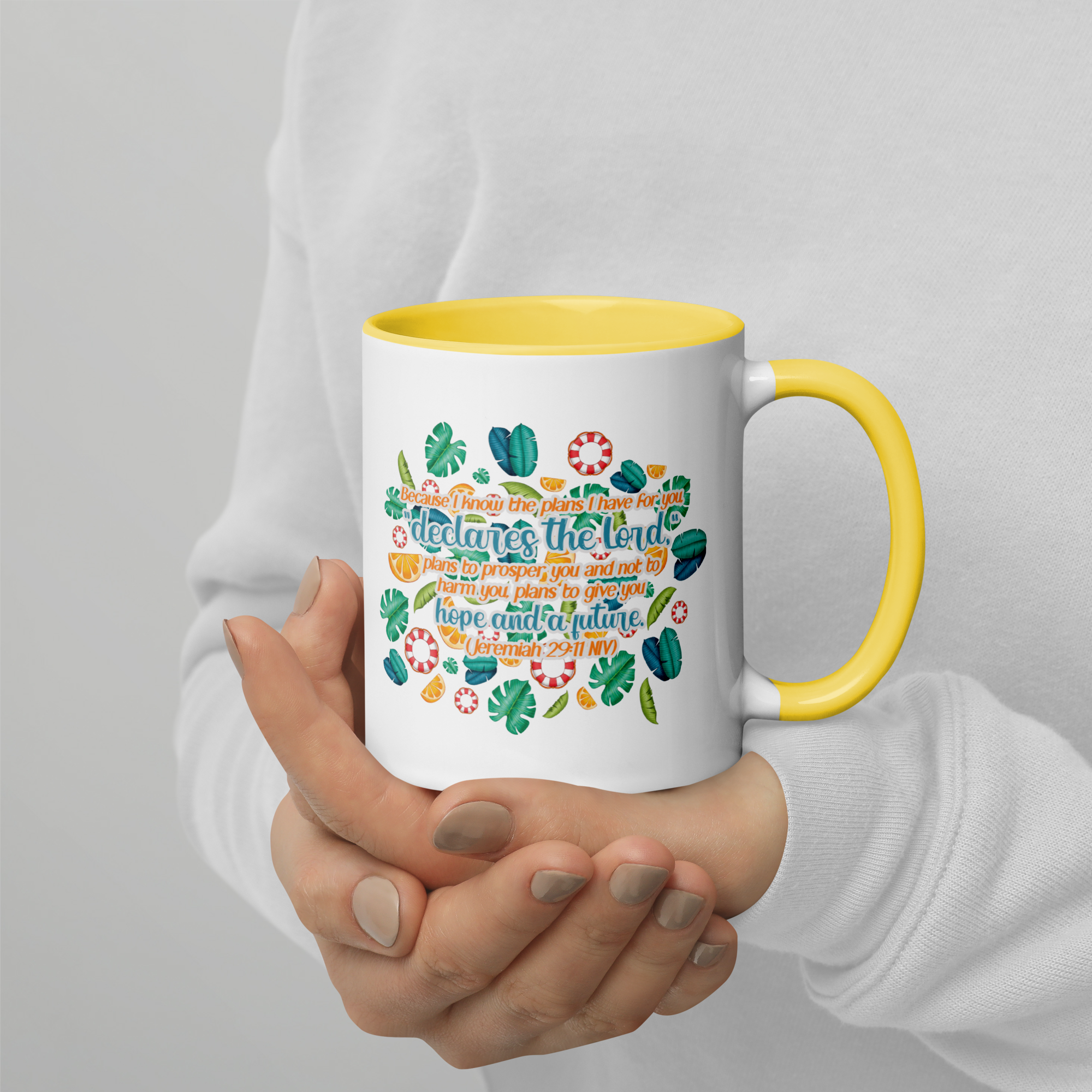 Hope & Future: Jeremiah 29:11 Colored Mug (11 oz / 15 oz)