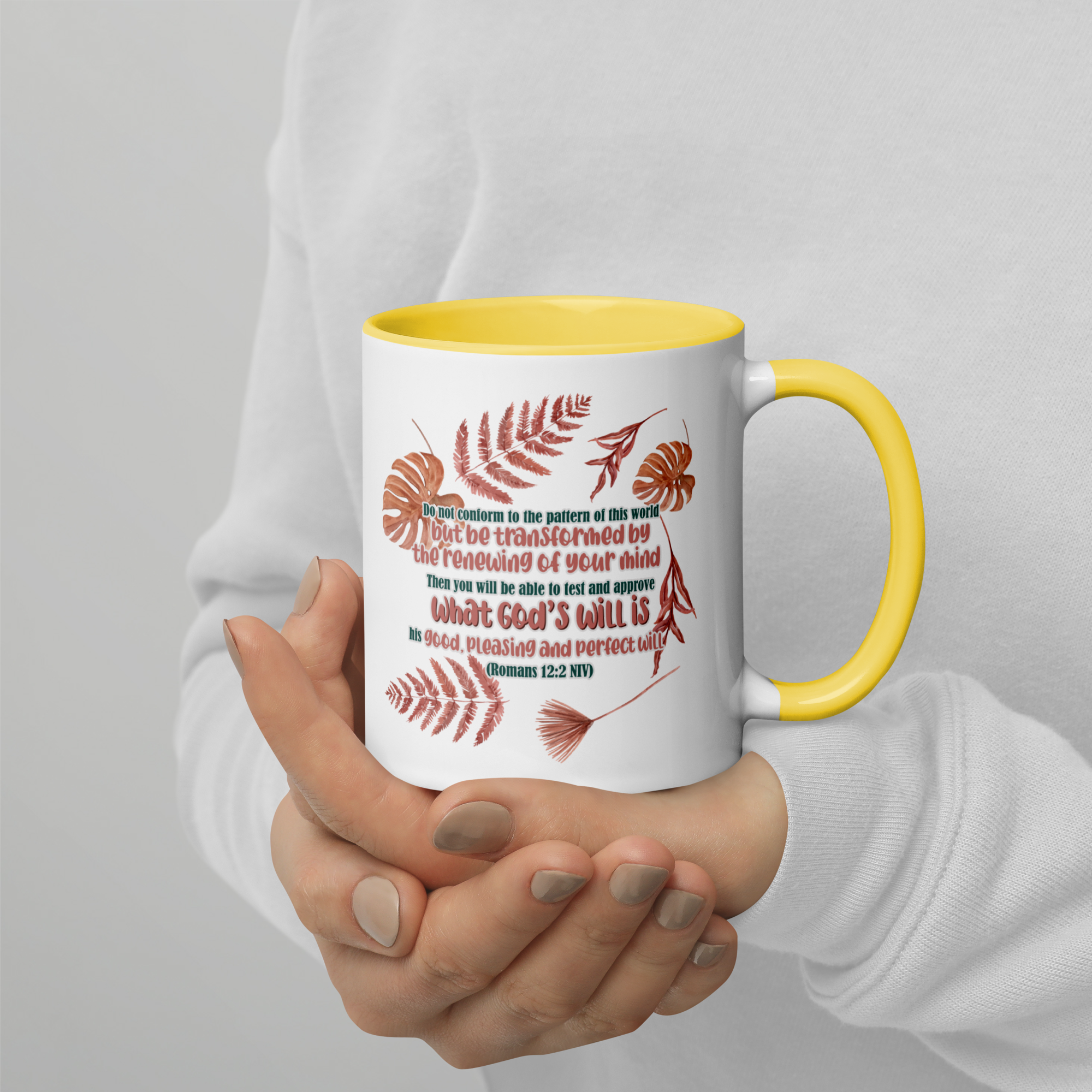 Renewed By The Spirit: Romans 12:2 Colored Mug (11 oz / 15 oz)