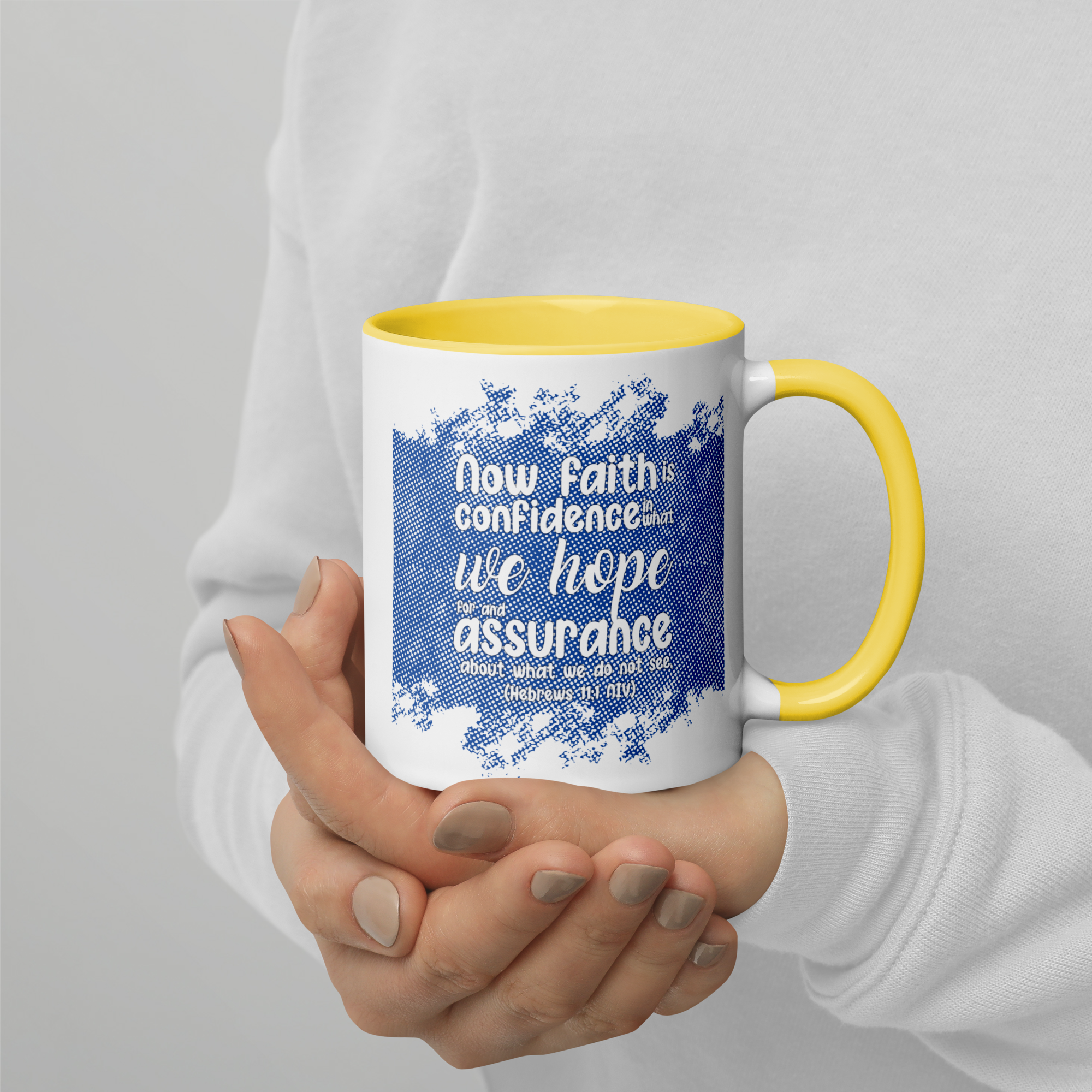 Faith & Hope: Hebrews 11:1 Colored Mug (11 oz / 15 oz)