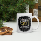 Sword & Salvation: Ephesians 6:17 White Glossy Mug (11 oz / 15 oz / 20 oz)