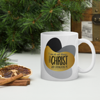 Empowered by Christ: Philippians 4:13 White Glossy Mug (11 oz / 15 oz / 20 oz)
