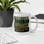 Rejoice in His Love: Zephaniah 3:17 White Glossy Mug (11 oz / 15 oz / 20 oz)