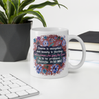 Fearless Woman: Proverbs 31:30 White Glossy Mug (11 oz / 15 oz / 20 oz)