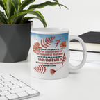 Renewed By The Spirit: Romans 12:2 White Glossy Mug (11 oz / 15 oz / 20 oz)