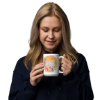 Grace & Peace Blooms: 2 Corinthians 1:2 White Glossy Mug (11 oz / 15 oz / 20 oz)