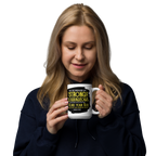 Be Strong & Courageous: Joshua 1:9 White Glossy Mug (11 oz / 15 oz / 20 oz)
