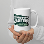 Stand Firm in Faith: 1 Corinthians 16:13-14 White Glossy Mug (11 oz / 15 oz / 20 oz)