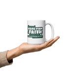 Stand Firm in Faith: 1 Corinthians 16:13-14 White Glossy Mug (11 oz / 15 oz / 20 oz)