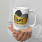 Empowered by Christ: Philippians 4:13 White Glossy Mug (11 oz / 15 oz / 20 oz)